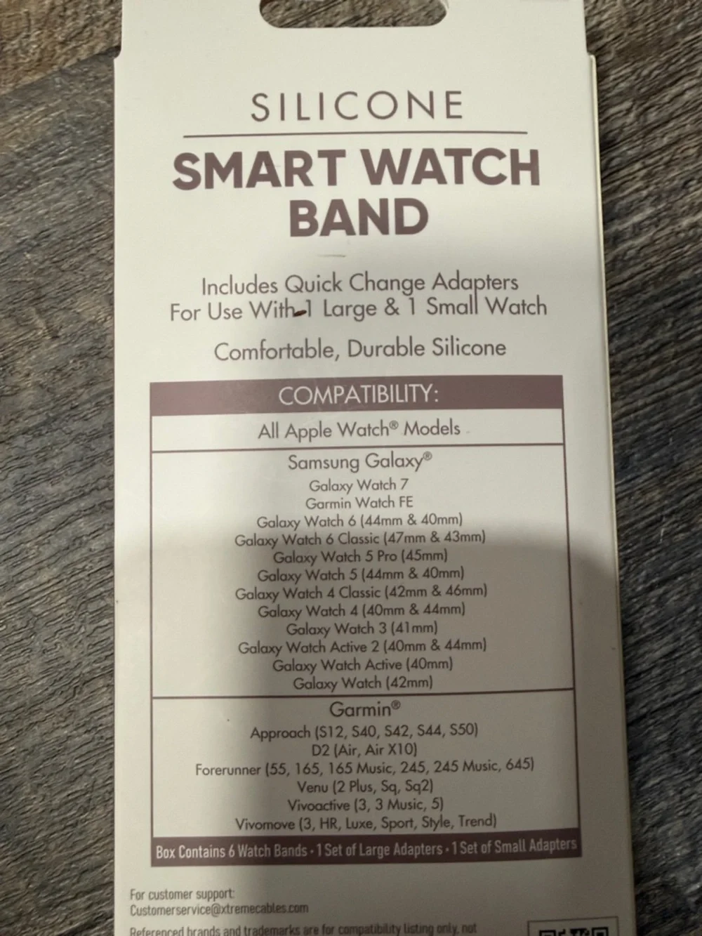 Silicone Smart Watch Band 6-Pack - Multi-Color Replacement Bands